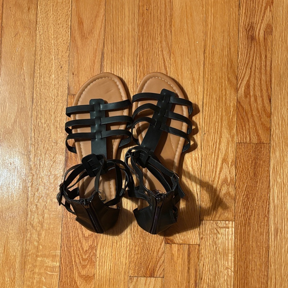 Black Strappy Sandals